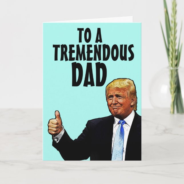 TARJETA DONALD TRUMP DONNY GREETING CARD (Anverso)