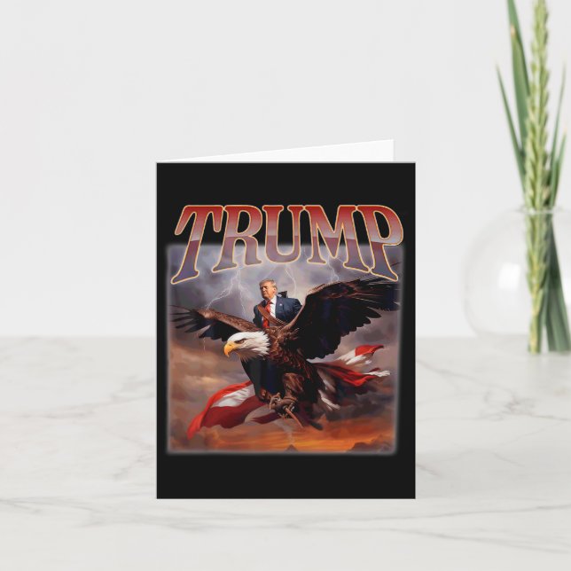 Tarjeta Donald Trump Eagle Eagle Eeuu President 2024 Take  (Anverso)