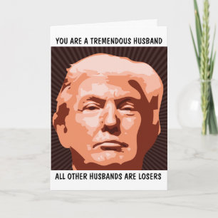 TARJETA DONALD TRUMP, ESPOSO DE ESPOSO DONALD TRUMP CUMPLE
