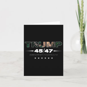 Tarjeta Donald Trump Estampado de Leopardo Gran Regreso Mu