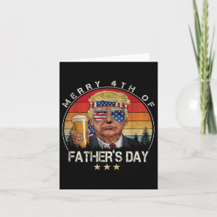 Tarjeta Donald Trump Feliz 4° Día De Los Padres Vi Patriót