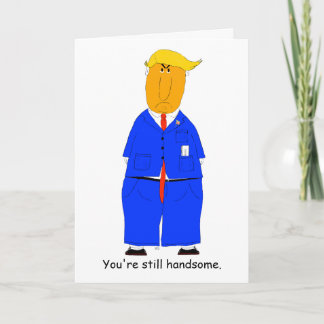 Tarjeta Donald Trump Funny Birthday Card for Senior Man