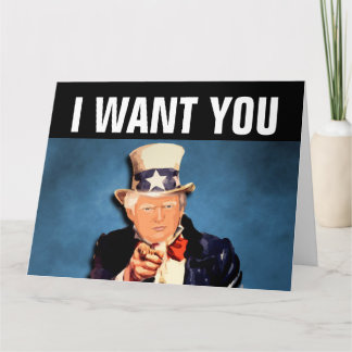 TARJETA DONALD TRUMP FUNNY BIRTHDAY GREETNG CARD