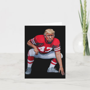 Tarjeta Donald trump fútbol americano presidente 2025Donal