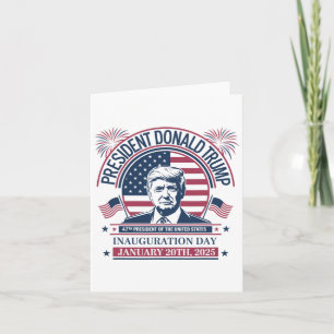 Tarjeta Donald Trump gana 47° presidente - 2024 Potus Inau