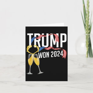 Tarjeta Donald Trump Ganó Inauguración de Elección 2024 Ho