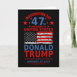 Tarjeta Donald Trump Ganó Inauguración de Elección 2024 Ho