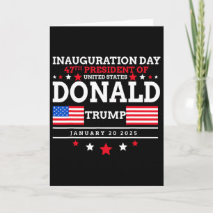 Tarjeta Donald Trump Ganó Inauguración de Elección 2024 Ho