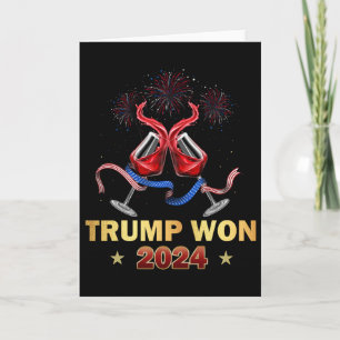 Tarjeta Donald Trump Ganó la Inauguración de la Victoria E