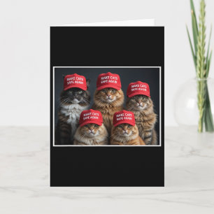 Tarjeta Donald Trump Hace Que Los Gatos Sean Seguros De Nu