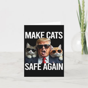 Tarjeta Donald Trump hace que los gatos vuelvan a estar se