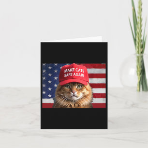 Tarjeta Donald Trump hace que los gatos vuelvan a estar se
