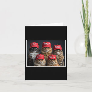 Tarjeta Donald Trump hace que los gatos vuelvan a estar se