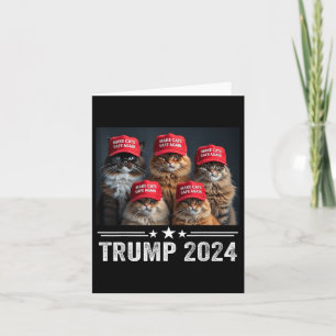 Tarjeta Donald Trump hace que los gatos vuelvan a estar se