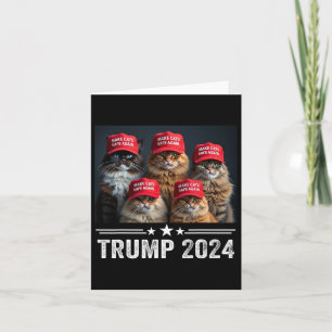 Tarjeta Donald Trump hace que los gatos vuelvan a estar se
