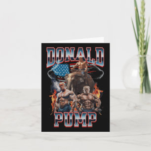 Tarjeta Donald Trump: la cubierta de la bomba de gimnasia