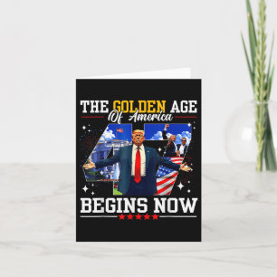 Tarjeta Donald Trump La Edad De Oro De Estados Unidos Comi