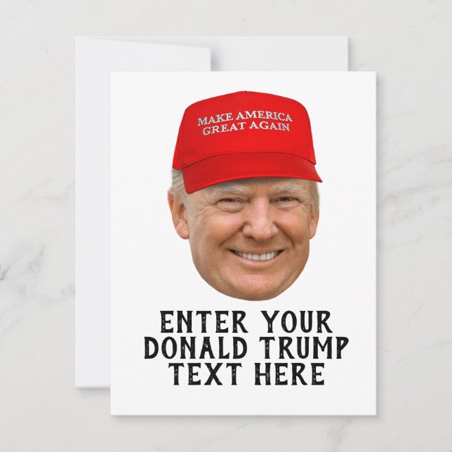 TARJETA DONALD TRUMP MAGA PERSONALIZADA (Anverso)
