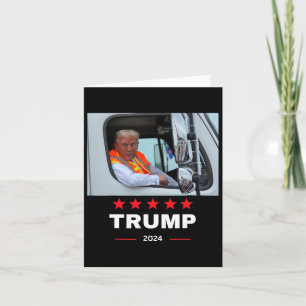 Tarjeta Donald Trump monta en camión de basura 2