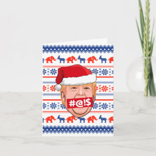 Tarjeta DONALD TRUMP Navidad Enojada