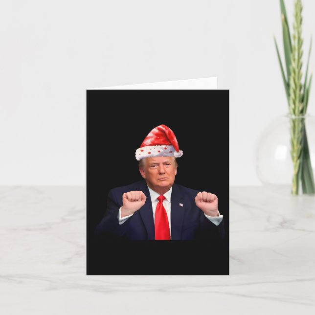 Tarjeta Donald Trump Navidades Funny presidente 47 Trump S (Anverso)