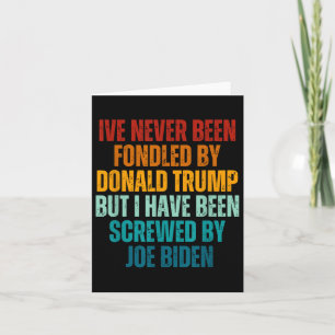 Tarjeta Donald Trump Nunca Ha Sido Enfrentado Por