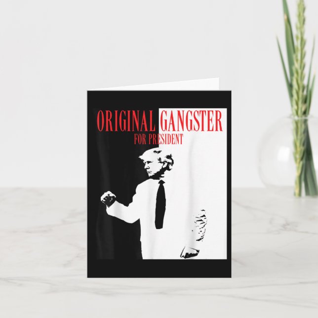 Tarjeta Donald Trump para la camiseta presidencial 2024 (Anverso)