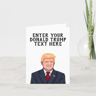 TARJETA DONALD TRUMP PERSONALIZADO