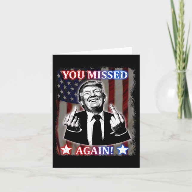 Tarjeta Donald Trump - ¡Te perdiste de nuevo! (Anverso)