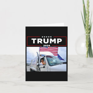 Tarjeta Donald Trump viaja en basura camiseta