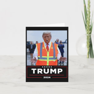 Tarjeta Donald Trump Viaja En Camioneta De Basura Camiseta