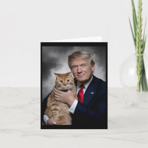 Tarjeta Donald Trump Y Cat Funny Trump Y Cat