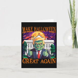 Tarjeta Donald Trump Zombie Haz Que Halloween Sea Genial D