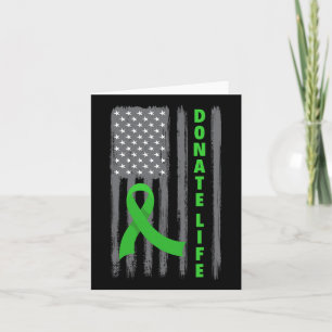 Tarjeta Donar vida Bandera Patriótica Estadounidense Usa R