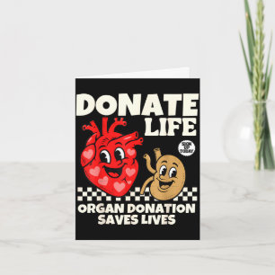 Tarjeta Donar vida donación de sangre donación de órganos