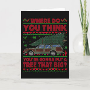 Tarjeta ¿Dónde crees que vas a poner un árbol que grande
