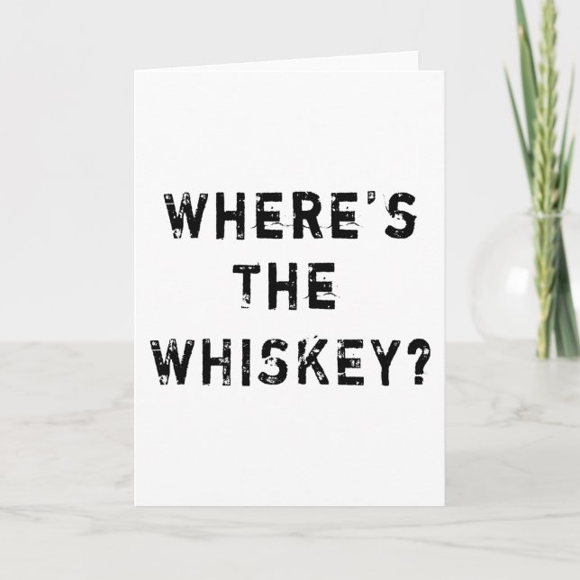 Tarjeta ¿Dónde está el Whiskey? (Anverso)