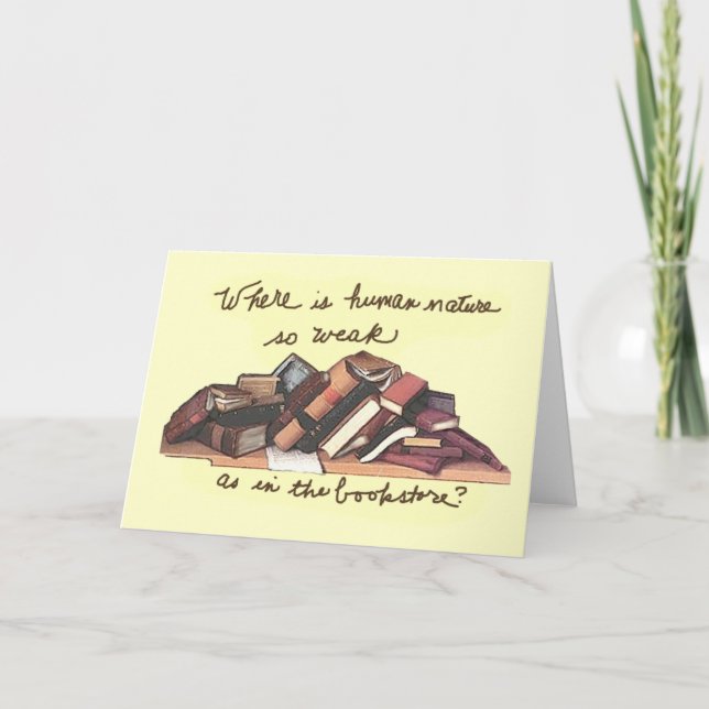 Tarjeta donde está la naturaleza humana tan débil (Anverso)