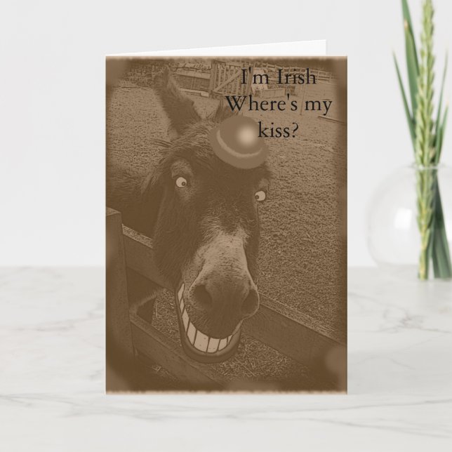 Tarjeta ¿Dónde está mi beso? (Anverso)