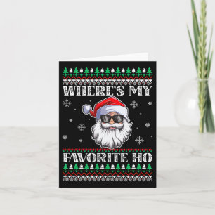 Tarjeta ¿Dónde está mi temporada favorita de Navidad Ho