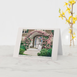 Tarjeta Donde florecen las flores, también lo hace la espe