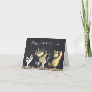 Tarjeta Donde las cosas salvajes están   Feliz cumpleaños