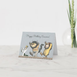 Tarjeta Donde los monstruos bailan | Feliz Cumpleaños