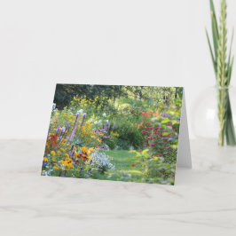 Tarjeta Donde tres jardines se encuentran