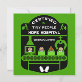 Tarjeta Dones de agradecimiento para enfermeras pediátrica