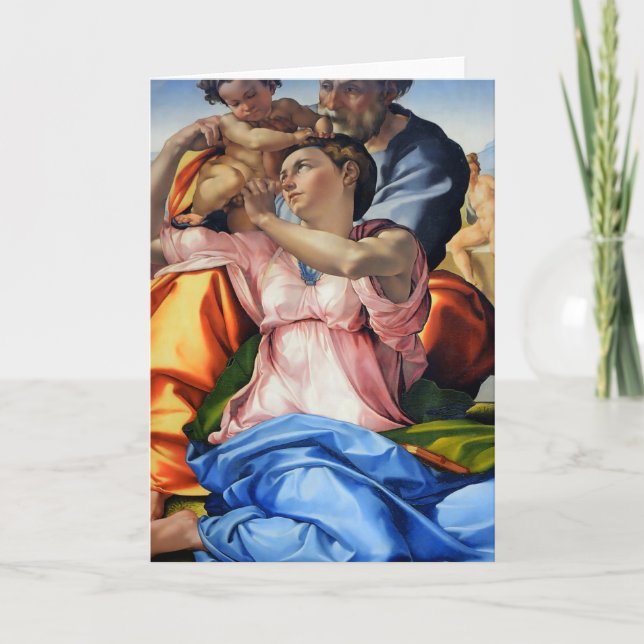 Tarjeta Doni Tondo, Doni Madona (detalle), Michelangelo, 1 (Anverso)