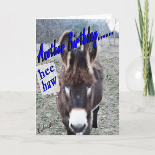 Tarjeta Donkey Birthday-personalizar