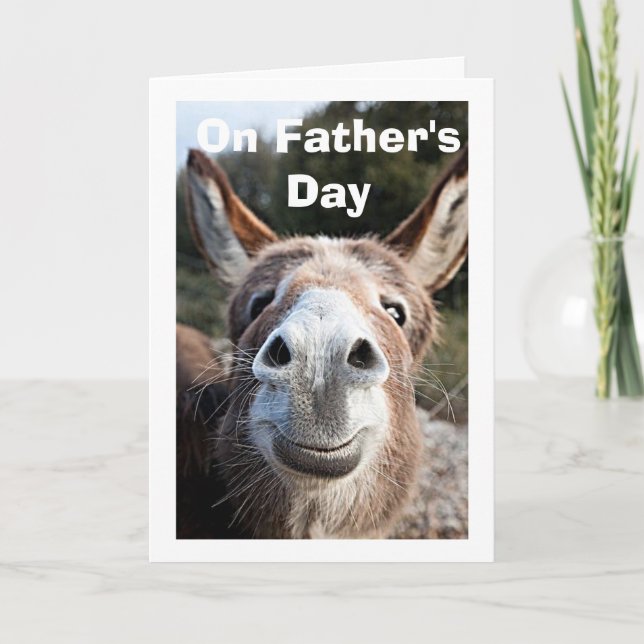 TARJETA DONKEY DÍA DEL PADRE - TE ENCANTAN (Anverso)