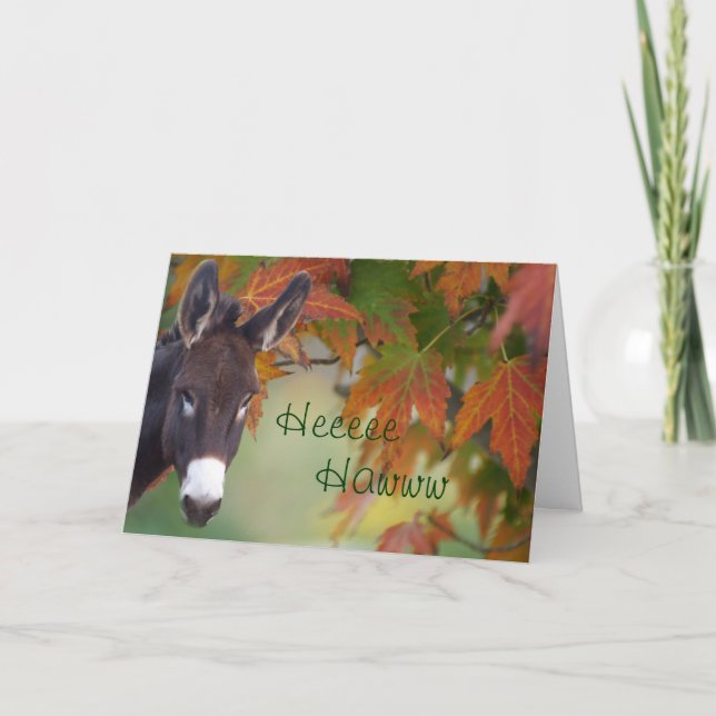 Tarjeta Donnie Donkey cumpleaños hee-haw - personalizar (Anverso)