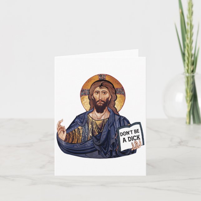 Tarjeta Dont Be A Jesus Book  (Anverso)